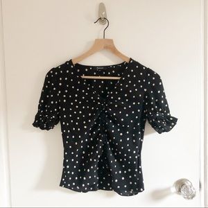 Madewell polka dot blouse